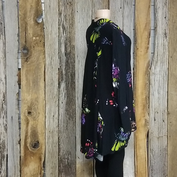 FREE PEOPLE BUTTERFLY PRINT DRESS/LONG TUNIC! - Picture 7 of 11